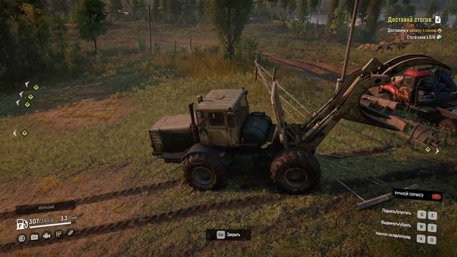 SnowRunner - Прохождение дополнительной миссии (Доставка стогов). Season8:Grand Harvest. смотреть онлайн