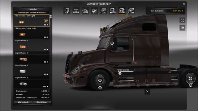 [ETS2 v1.21] Volvo VNL 670 [v1.23] + Cabin Accessories DLC смотреть онлайн