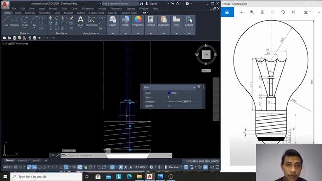 AutocAD 2D Practice Drawing-Basic & Advance Tutorial (Autocad 2020 )_Exercise 012 смотреть онлайн