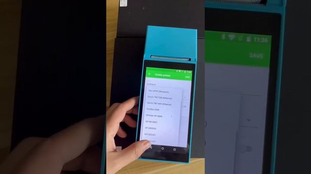 How to connect Loyverse of GZPDA16 PDA POS Printer Print receipt смотреть онлайн