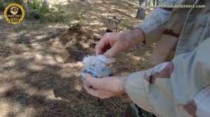 Golden Mask Deep Hunter Pro 7 - Test on Gold (Lead) coins hoard (simulated) with 58 cm search coil