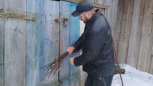 Простейший способ вязания веников.