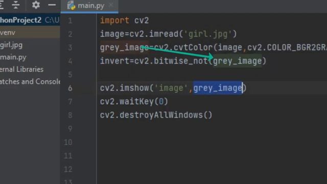 Lesson 109 Converting Image Into A Pencil Sketch using OpenCV In Python  تحويل الصور اسكتش