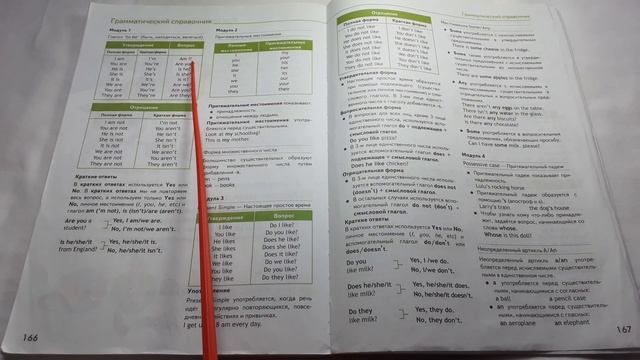 Spotlight 3 / Грамматический справочник p.166 Module 1 / Сборник p.4