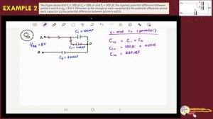 EXTRA EXAMPLES : 2.1 Capacitor in series & Parallel (Chapter 2)  | Physics Matriculation Sem 2