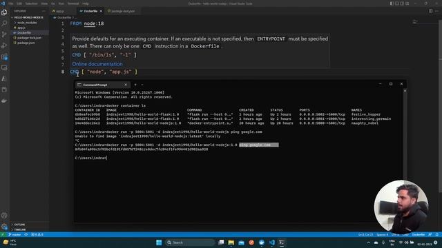 ENTRYPOINT vs CMD in Dockerfile смотреть онлайн