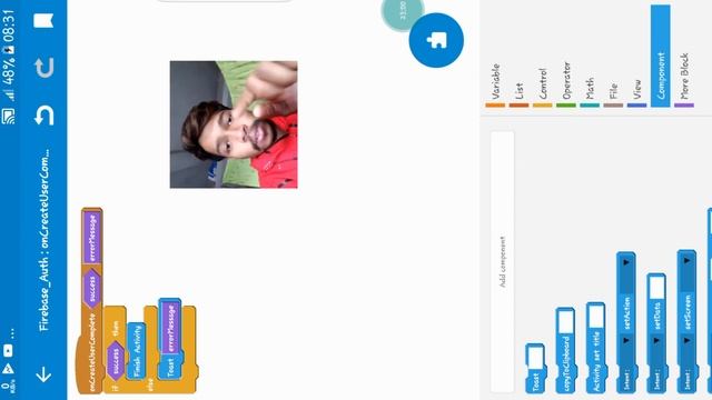 Firebase auth component full information in sketchware/Aaura Technical
