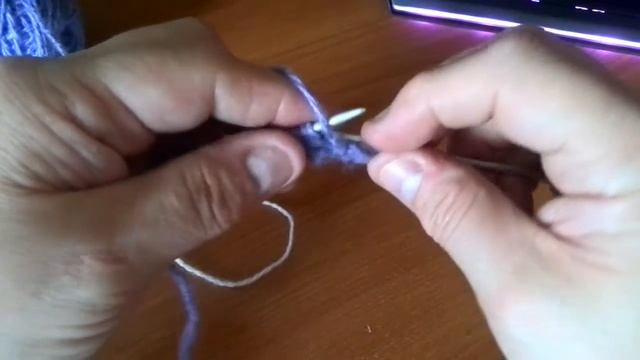 Авторский узор спицами