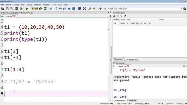 #11 Python Tutorial for Beginners | Tuples Python | Tuples in Python