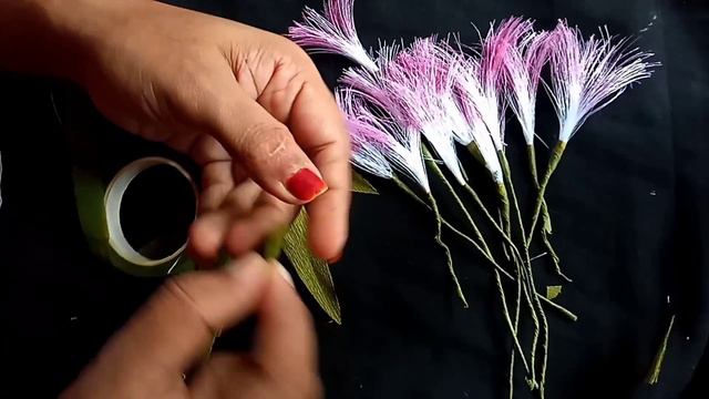 DIY easy flower with satin ribbon #AtoZ DIY смотреть онлайн