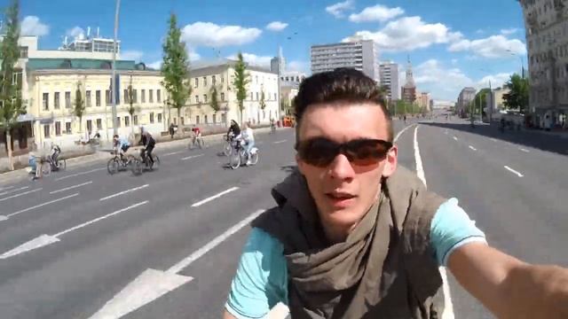 Велопробег 19 мая 2019 по Садовому Кольцу смотреть онлайн