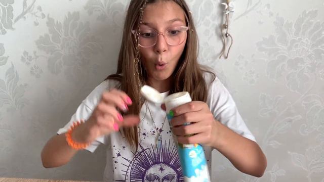 Голубой слайм 💙 /Смешиваю слайм с косметикой и блестками смотреть онлайн