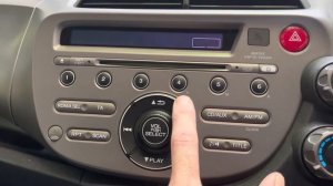 Honda Jazz Clock Setting How To Set the Time in the Radio 2010
