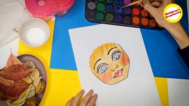 Аплікація з листя.?? Дівчинка-Осінь.??? Application of leaves.?? Autumn girl??? смотреть онлайн