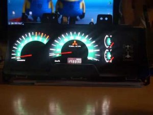 Mitsubishi Delica пересвет приборной панели