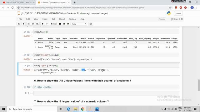 8 Must Know Pandas Functions | Data Analysis | Beginners