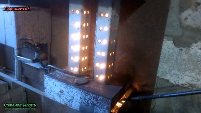 Как я тушу печь на отработке. После такой работы ее и чистить не надо.