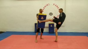 Фронт-кик, Раунд-кик: Скоростно-силовая проработка.