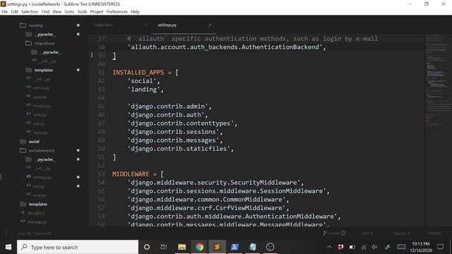 Building a Social Media App With Python 3 and Django: Part 1 Landing Page and User Authentication смотреть онлайн