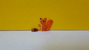 Белочка из бисера