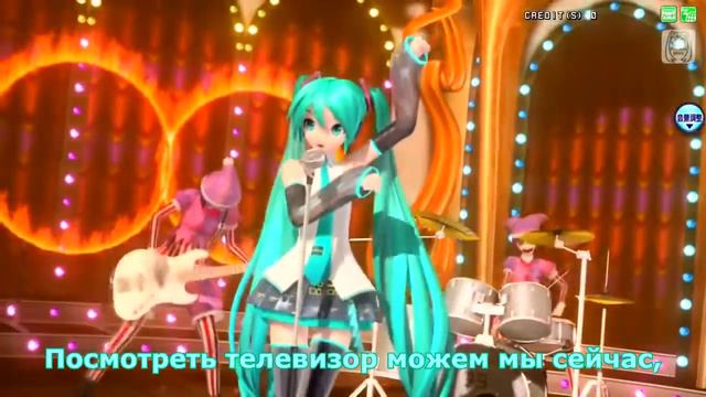 [PDA FT] Miku Hatsune - Cat Food / Кошачья еда [rus sub]