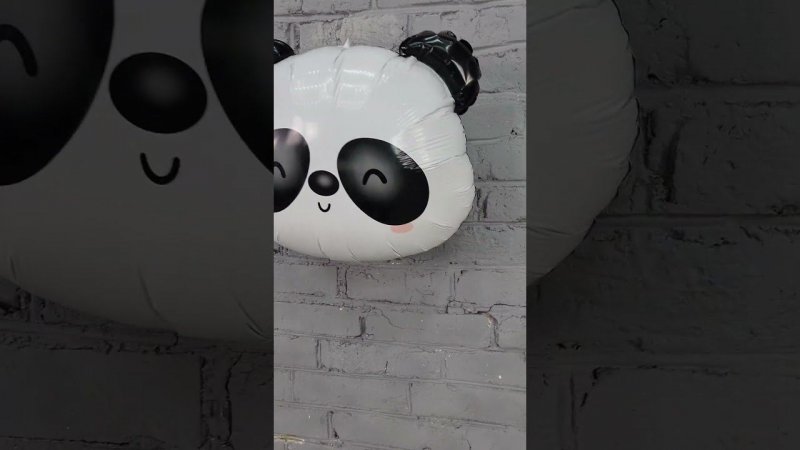 Голова милой Панды Воздушный шар фигура из фольги  Panda Head Balloon Foil Figure #shorts