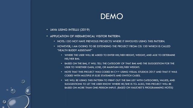 CIS 476 - Hierarchical Visitor Pattern смотреть онлайн