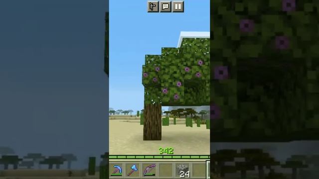 Minecraft Rare Moments #19 2 Azalea Tree in Desert #shorts