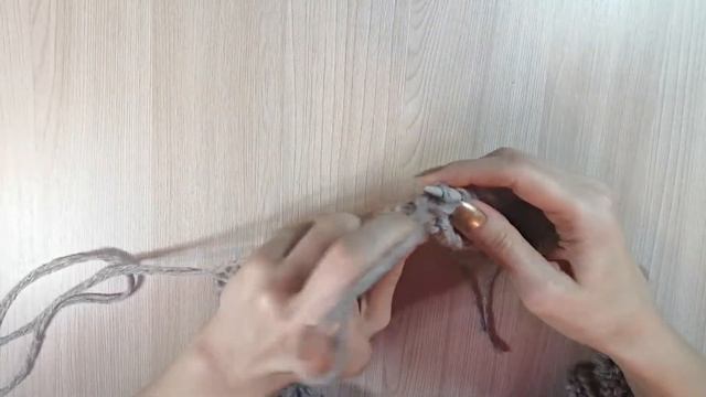 Подушка "Звезда" вязаная спицами