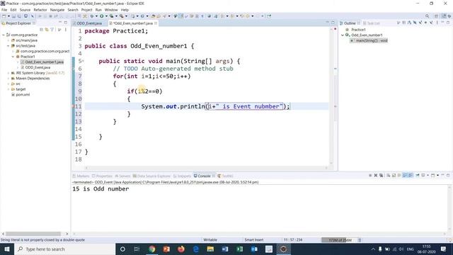 Write a program to check number is Odd or Even using Java | Java ...