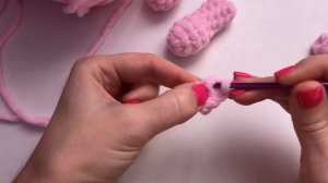 Teddy bear crochet from plush yarn. Part 1. Detailed tutorial