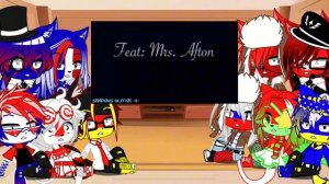 ~/Реакция Countryhumans на Afton Family||2 часть||/Clara Afton/||#aftonfamily||#gachaclub||/~❤️~/