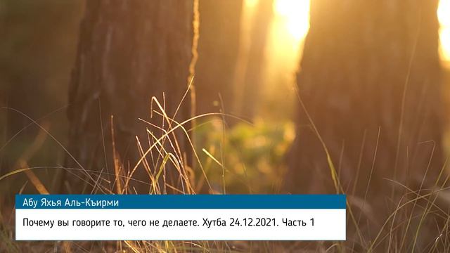 Почему вы говорите то, чего не делаете? Хутба 24 12 2021 Часть 1 - Абу Яхья Крымский смотреть онлайн