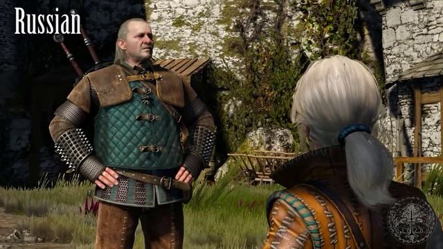 The Witcher 3 Сравнение Русской и Английской озвучки (Voice Comparison)