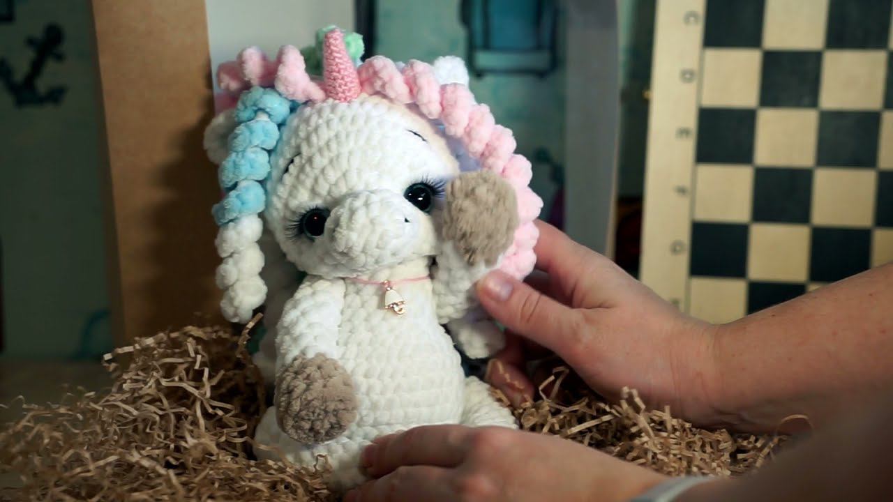 My DIY Unicorn Вязаная Единорожка 25 см