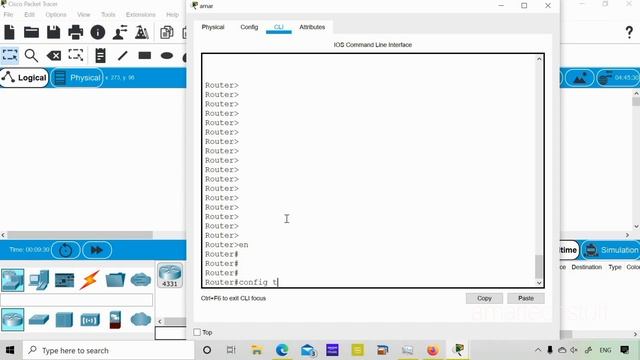 Cisco Packet tracer Router configuration step by step