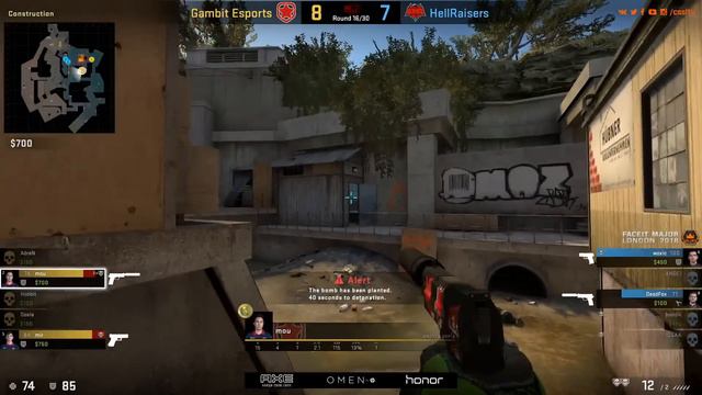 СНГ ДЕРБИ НА МАЖОРЕ | Gambit vs HellRaisers | FACEIT Major 2018 Main Qualifier смотреть онлайн