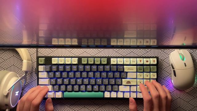 Custom Machenike K500 Mechanical Keyboard Typing Sound(Huano Brown Switch)