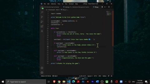 Your FIRST PROGRAMMING Game in 10 LINES! - Using Python. - Automated Guessing Game - Master Course