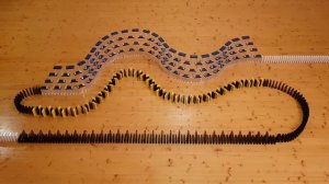 45 minutes of domino toppling with NO MUSIC - Domino ASMR