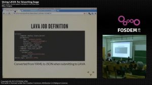 FOSDEM 2015 - Developer Room - Embedded - Lava Bugs