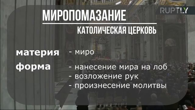 Q! Таинство миропомазания в православии и католичестве