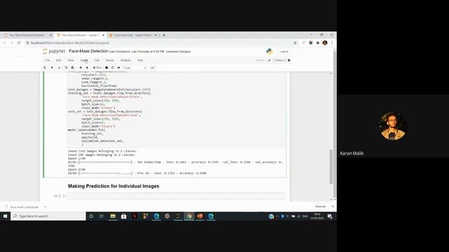 Day 4: Real-Time Face Mask Detection using Deep Learning and OpenCV by Karan Malik