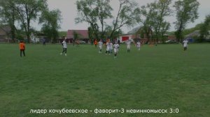 Футбол. ЛИДЕР Кочубеевское - ФАВОРИТ-3 Невинномысск