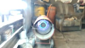 газовая пушка в гараже