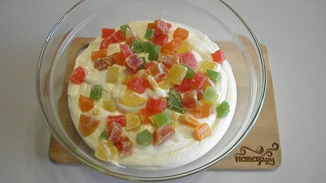 Творожная запеканка с цукатами