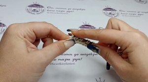 Тунисское вязание. Узор "Овсянка"