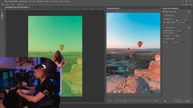 Нереально длинное платье на фото -  как добиться такого эффекта в Photoshop