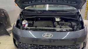 Hyundai Staria - установить светодиодную монобровь на минимальной комплектации