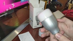 Распаковка светодиодной лампы Xiaomi Mi LED Smart Bulb MJDP02YL